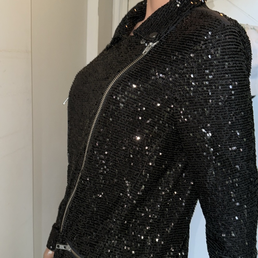Free People/We The Free medium black sequined top - Picture 8 of 16